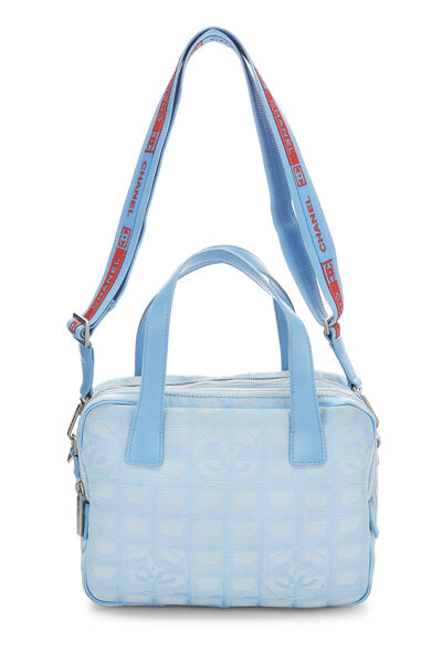Blue Nylon Travel Line Convertible Handbag Small, , large
