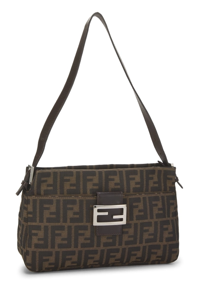 Fendi Brown Zucca Canvas Shoulder Bag — photo 2