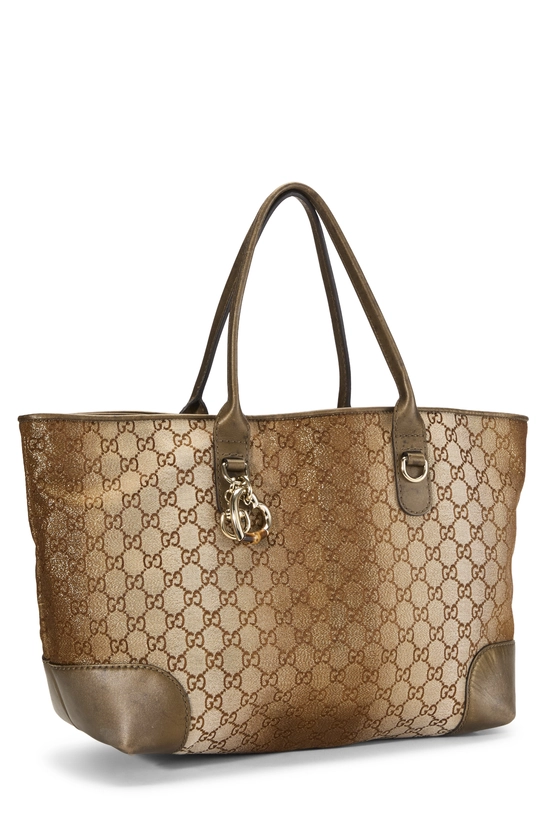 Gold GG Lurex Heart Bit Tote, , large image number 1