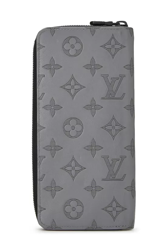 Grey Monogram Shadow Zippy Vertical, , large image number 2