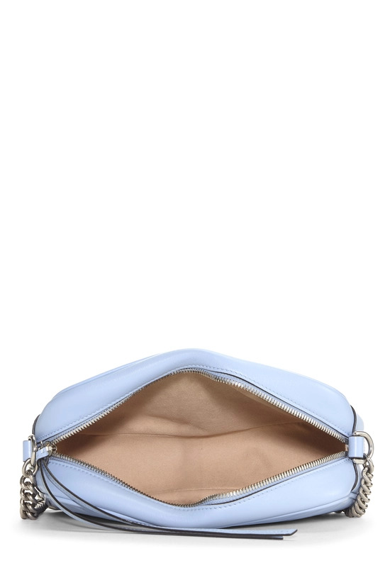 Blue Leather GG Marmont Crossbody Bag Small, , large image number 5