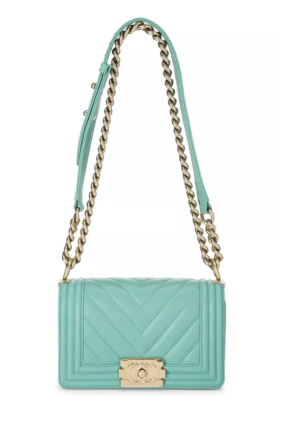 Green Quilted Caviar Boy Small, , large image number 0