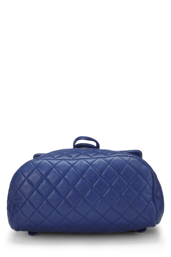 Chanel Small Blue Quilted Lambskin Urban Spirit Backpack Silver Hardware,  2016 Available For Immediate Sale At Sotheby's