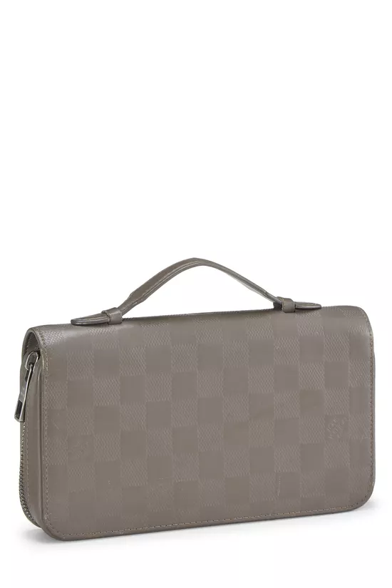 Grey Damier Infini Zippy XL, , large image number 1