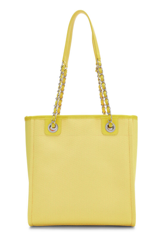 Yellow Canvas Deauville Tote Small, , large image number 5