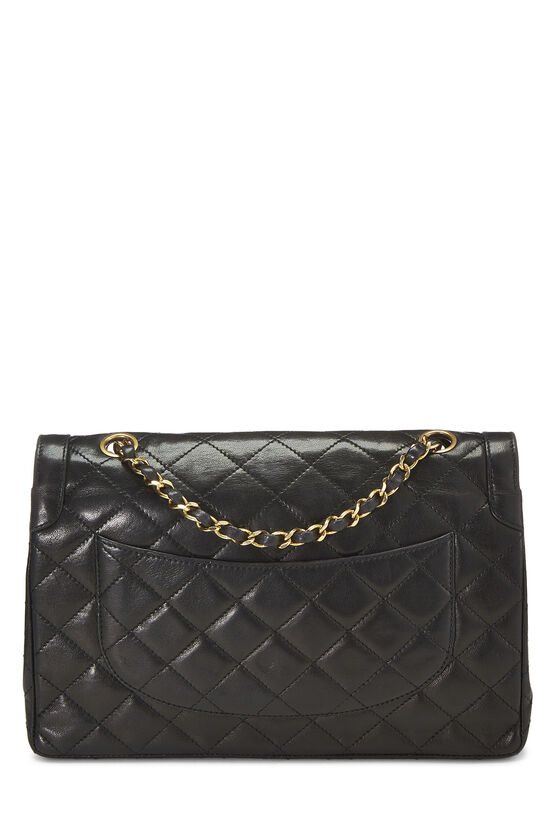 Black Quilted Lambskin Paris Limited Double Flap Medium, , large image number 3