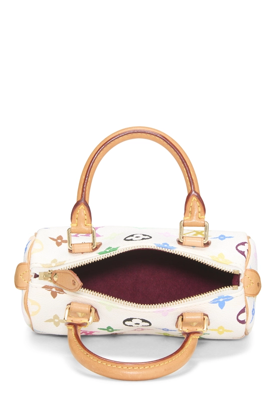 Takashi Murakami x Louis Vuitton White Monogram Multicolore HL Speedy Mini, , large image number 5