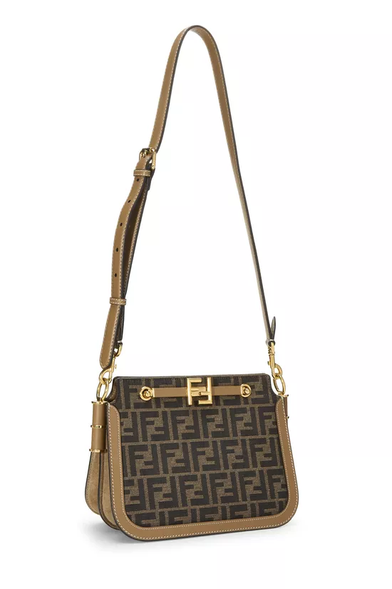 Brown Zucca Canvas Touch Shoulder Bag, , large image number 1