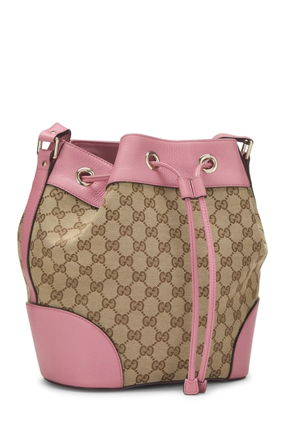 Pink Original GG Canvas Bucket Bag, , large
