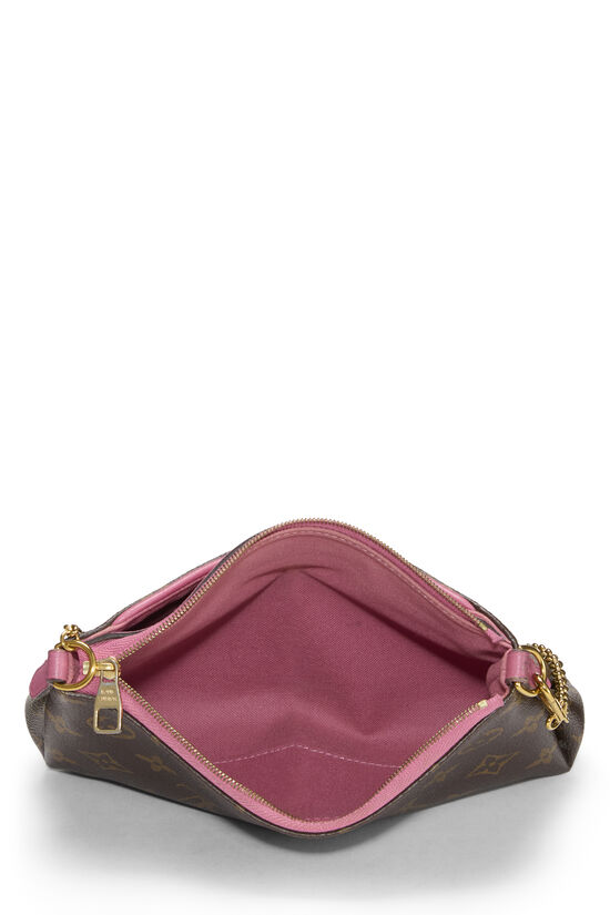 Pink Monogram Canvas Pallas Clutch, , large image number 5