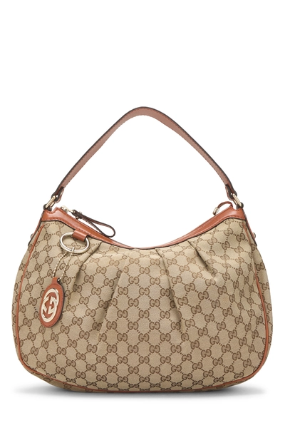 Orange Original GG Canvas Sukey Hobo