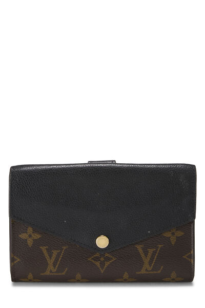 Black Monogram Canvas Pallas Compact Wallet