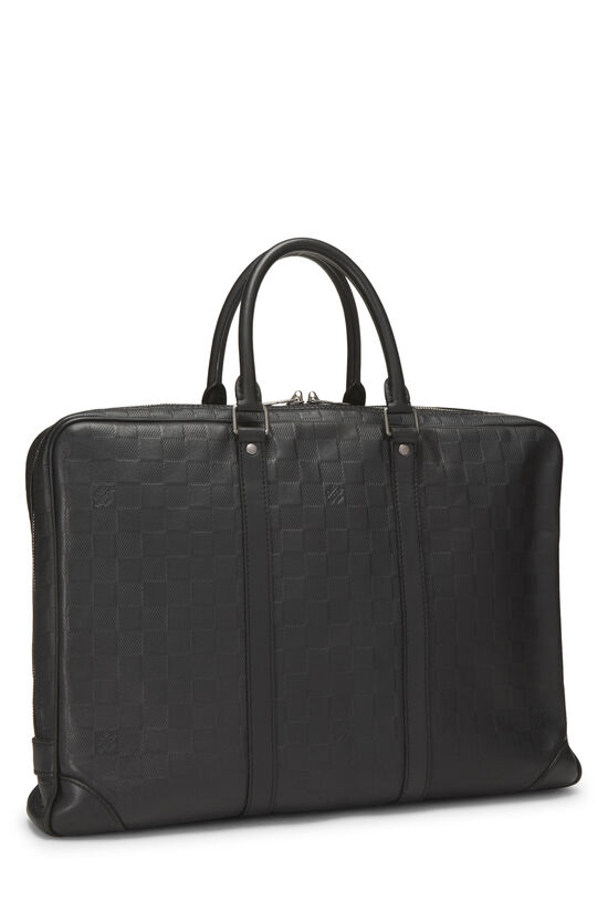 Black Damier Infini Porte Documents Voyage, , large image number 1