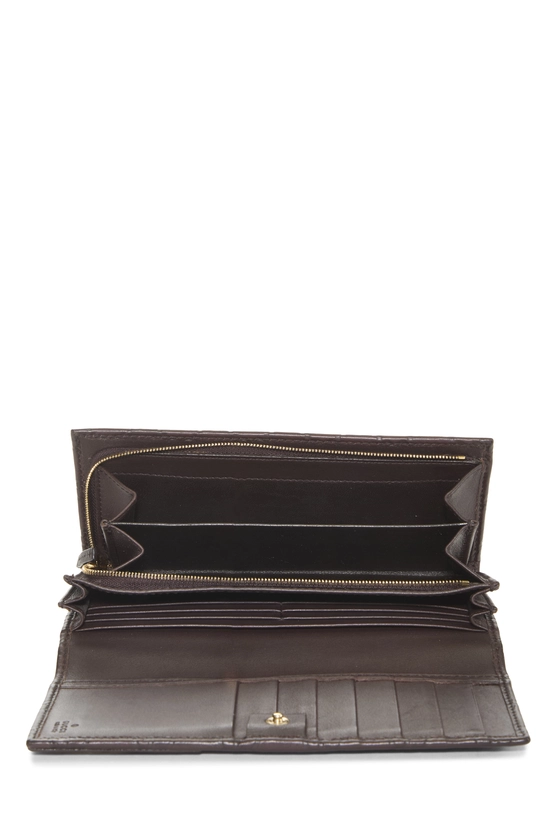 Brown Guccissima Britt Continental Wallet, , large image number 3