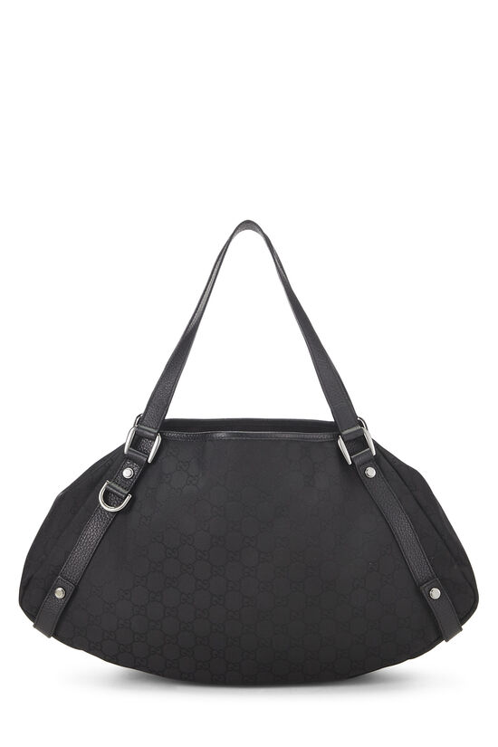 Pre-Owned Black Original GG Nylon Abbey Tote QFB18D21KB003
