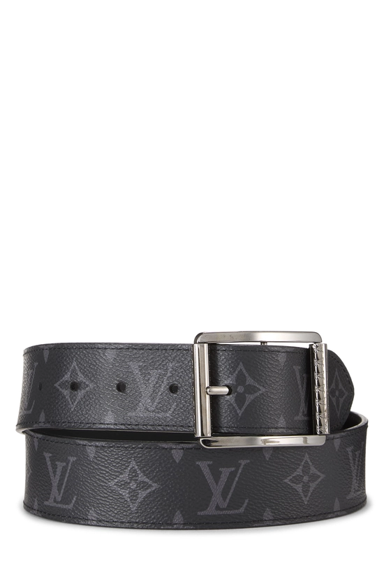 Louis Vuitton Belt Ceinture Black Monogram Eclipse Pont Neuf 35mm Belt Monogram Eclipse Canvas - Men  main image 2