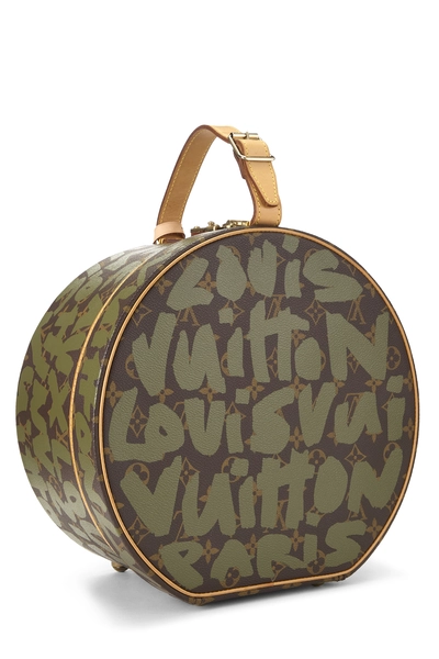 Stephen Sprouse x Louis Vuitton Green Monogram Graffiti Boite Chapeaux 30, , large