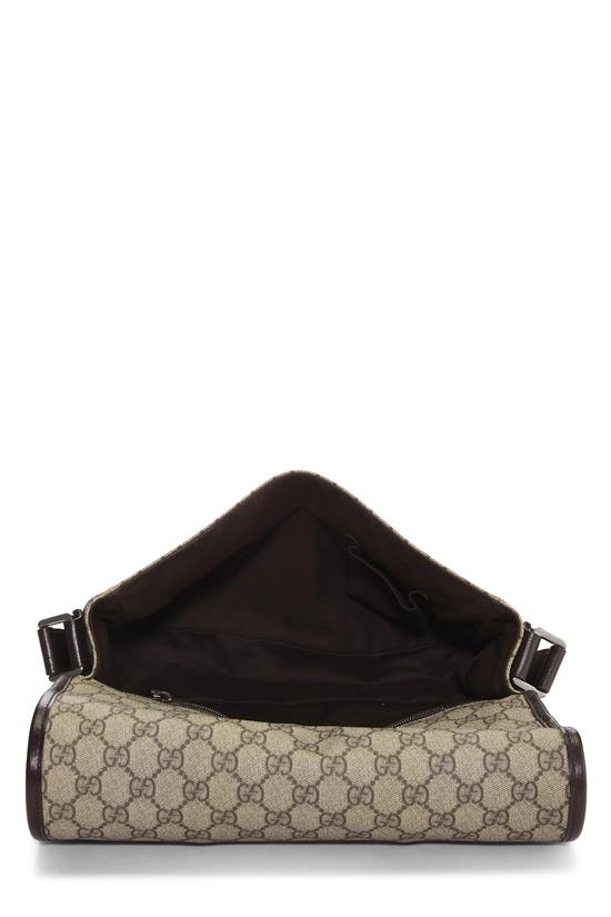 Brown GG Supreme Canvas Web Flap Messenger Bag, , large image number 5