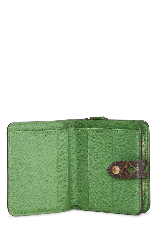 Zippy patent leather wallet Louis Vuitton Green in Patent leather