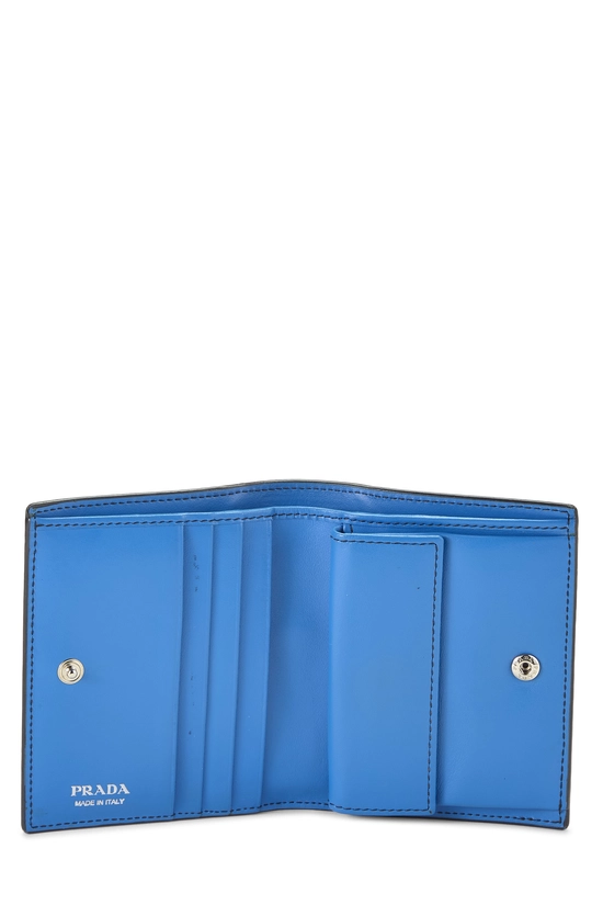 Black & Blue Calfskin Compact Wallet, , large image number 3