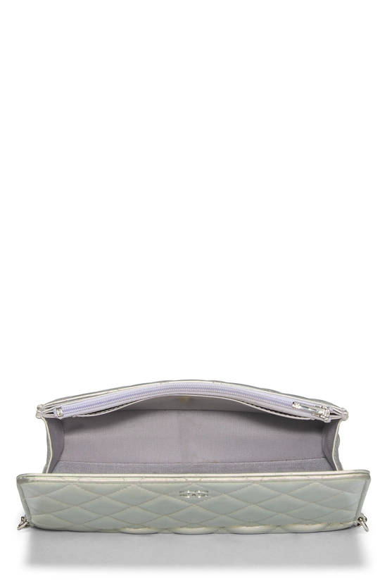 Purple Iridescent Classic Quilted Wallet On Chain (WOC), , large image number 5