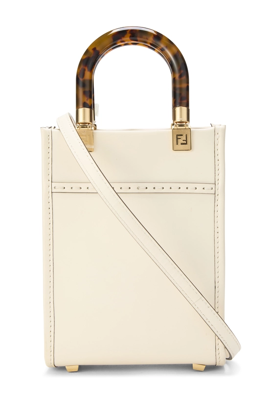 White Calfskin Sunshine Shopper Mini, , large image number 3