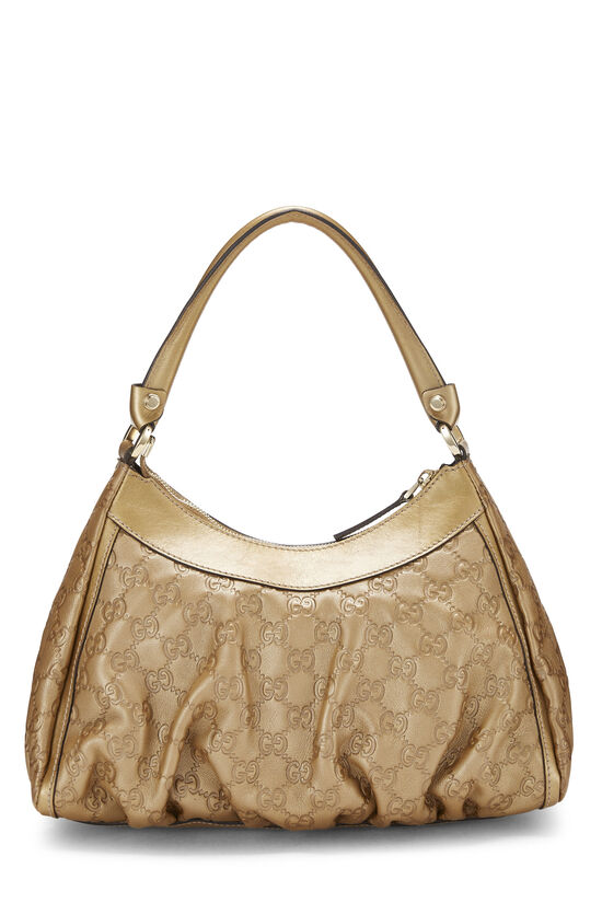 Gold Guccissima D-Ring Abbey Shoulder Small QFB1AM3GDH001