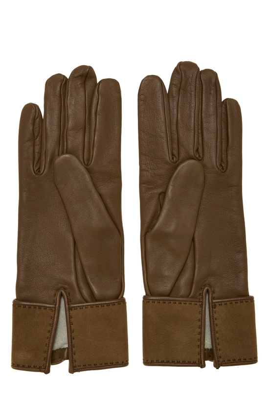 Brown Lambskin Gloves, , large image number 1