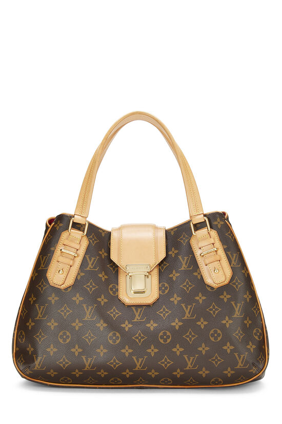 Louis+Vuitton+Griet+Top+Handle+Bag+Brown+Canvas for sale online