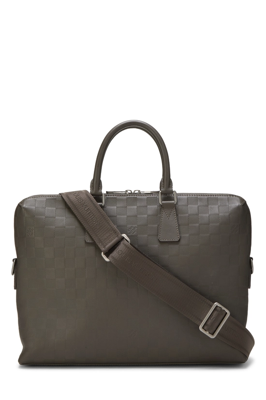 Grey Damier Ebene Porte Documents Jour, , large image number 3