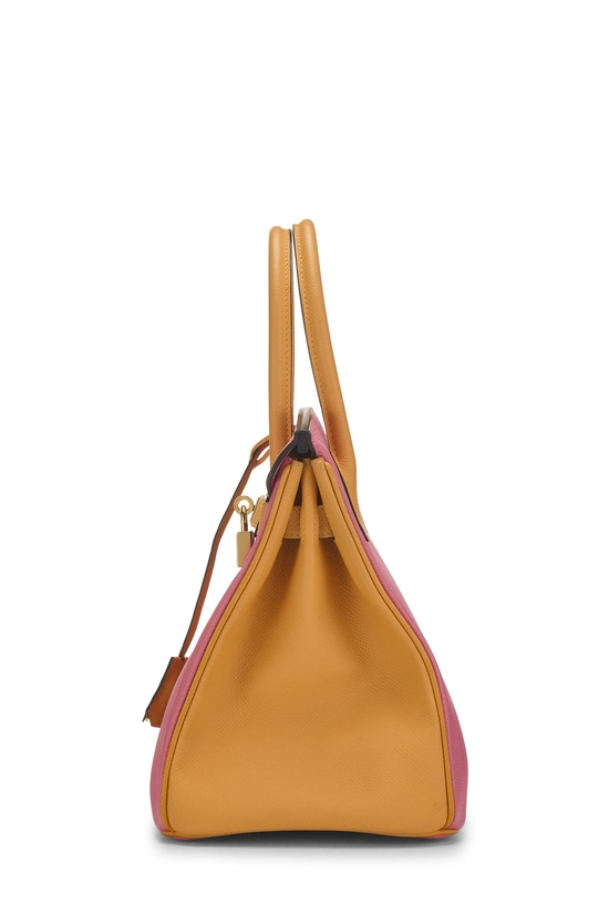 Rose Azalee & Juane d'or Epsom Horseshoe Birkin 30, , large image number 2