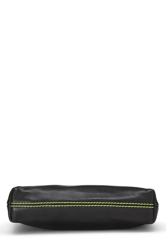 Black Lambskin Leather Lax Pochette, , large image number 4