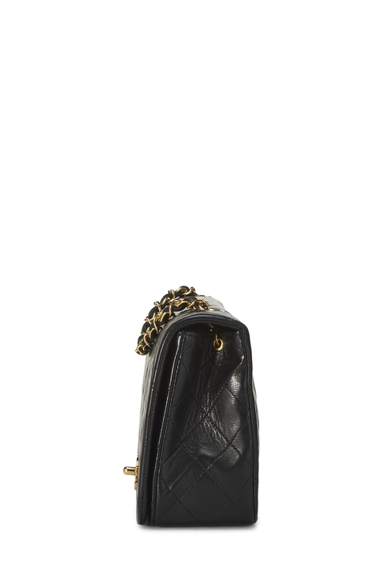 Black Quilted Lambskin Full Flap Small, , large image number 2
