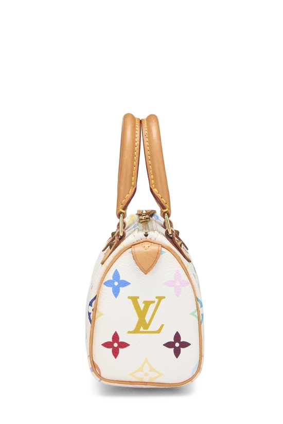 Takashi Murakami x Louis Vuitton White Monogram Multicolore HL Speedy Mini, , large image number 2