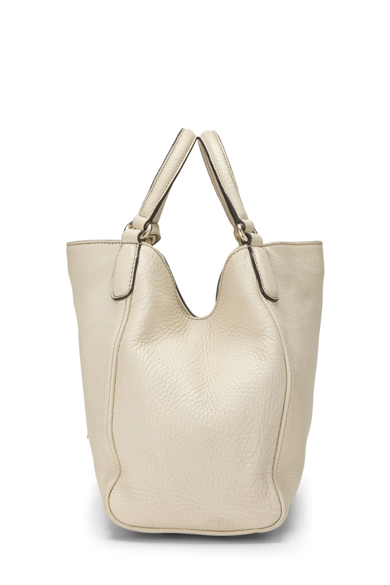 White Leather Soho Convertible Shoulder Bag Small, , large image number 2