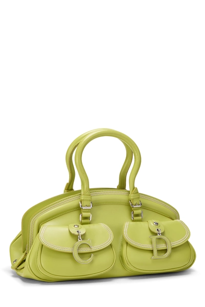 Green Calfskin Detective Satchel, , large