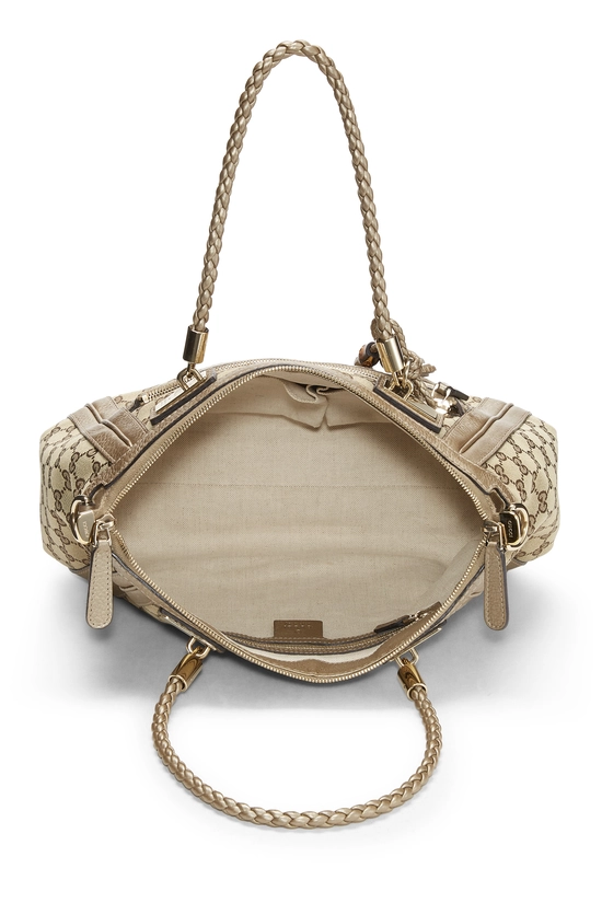 Gold Original GG Canvas Bella Zip Tote, , large image number 5