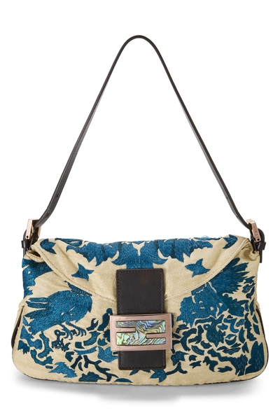 Multicolor Canvas Embroidered Shoulder Bag