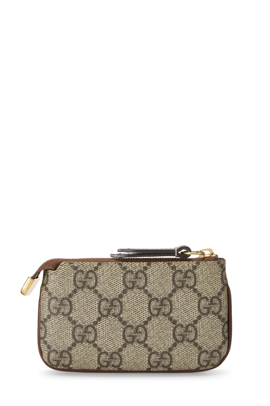 Brown GG Supreme Canvas Key Case, , large image number 2