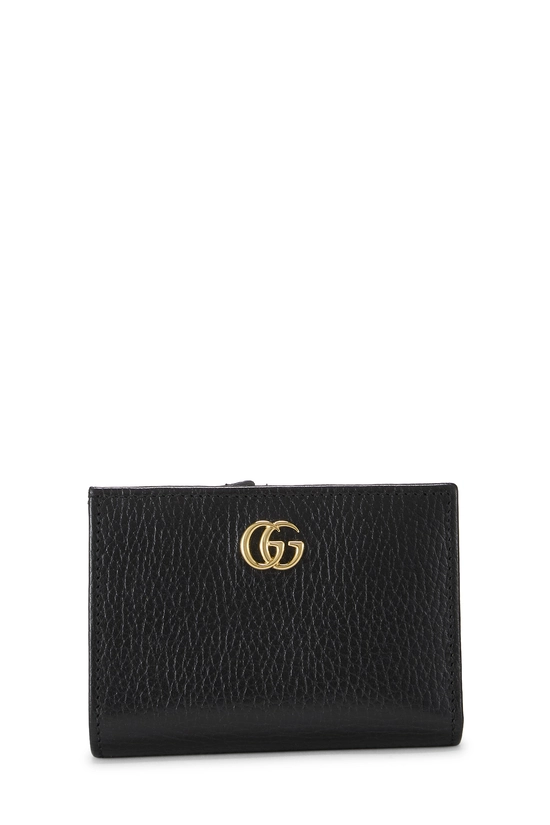 Black Leather GG Marmont Card Case, , large image number 0
