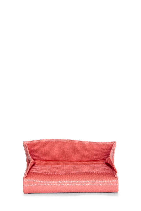 Pink Caviar Chevron Compact Wallet, , large image number 3