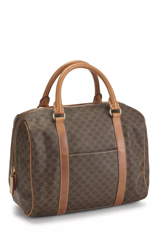 Brown Coated Canvas Macadam Handbag, , large image number 1