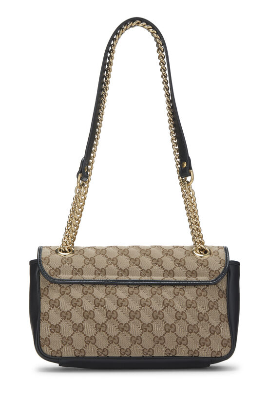 Black Original GG Canvas Marmont Shoulder Bag Small, , large image number 3