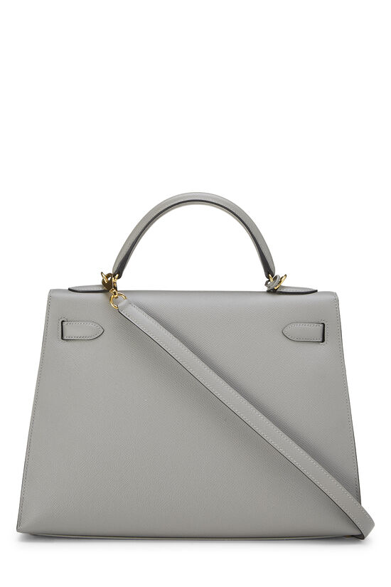 Gris Mouette Epsom Kelly Sellier 28, , large image number 3