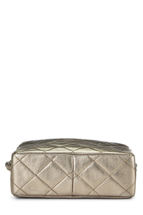 Chanel Metallic Gold Quilted Lambskin Shoulder Bag Mini 