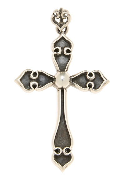 Sterling Silver Spade Cross Pendant