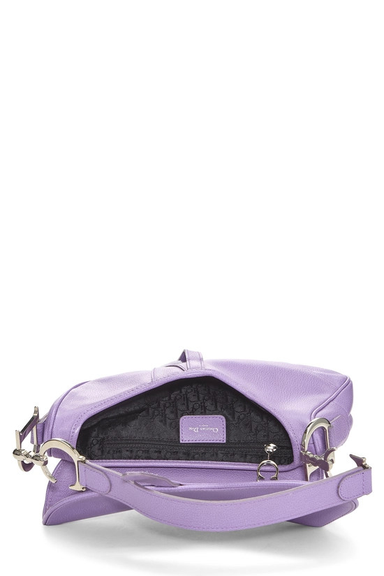 Purple Leather Saddle Bag, , large image number 5