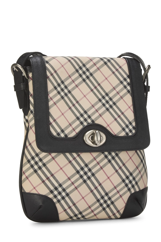 Black House Check Jacquard Turnlock Crossbody Medium, , large image number 1