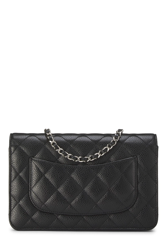 Black Caviar Classic Quilted Wallet On Chain (WOC), , large image number 3