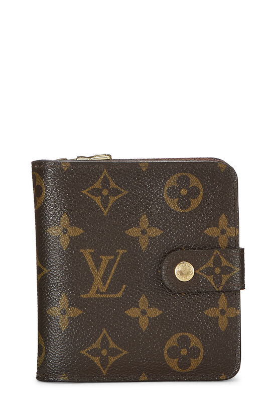 Louis Vuitton Monogram Canvas Compact Zip Wallet QJA0NIHJ0B205